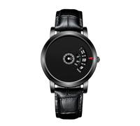 RORIOS Montres de Mode pour Hommes Montre Analogique Quartz Montre 3ATM Imperméable Montre De Poignet Creative Pas de Pointeur Simple Adultes Regarder