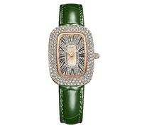 RORIOS Montres Diamant Femmes Montres Montre De Poignet Analogique Quartz Strass Regarder Fille Élégant Montre Étanche Bracelet en Cuir
