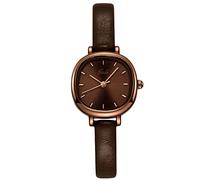 RORIOS Montres Femmes Analogique Quartz Montre avec Bracelet en Cuir Étanche Carré Montre-Bracelet pour Femmes Filles Dames