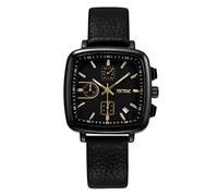 RORIOS Montres Femmes Calendrier Montres Analogique Quartz Montre avec Bracelet en Cuir Mode Carré Montre-Bracelet pour Femmes Filles Dames