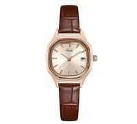 RORIOS Montres Femmes Carré Montre avec Bracelet en Cuir Analogique Quartz Montres Étanche Montre-Bracelet pour Femmes Filles Dames