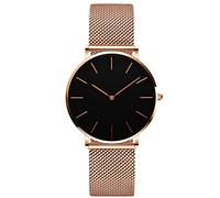 RORIOS Montres Femmes Imperméable Quartz Analogique Montres avec Bracelet en Mesh Acier Inoxydable Minimaliste Montres Dames