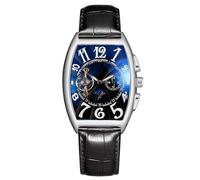 RORIOS Montres Hommes Automatique Montre en Cuir Tourbillon avec Remontage Automatique