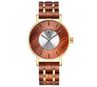 RORIOS Montres Hommes en Bois Light Analogique Quartz Montre Naturel Montres Mode Men Watch