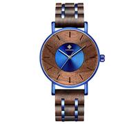 RORIOS Montres Hommes en Bois Light Analogique Quartz Montre Naturel Montres Mode Men Watch