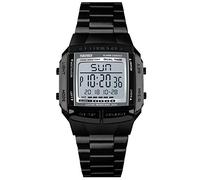 RORIOS Numériques Montres Militaire de Sports de Garçons LED électronique Poignet Montres avec L'alarme Minuterie Acier Inoxydable Bracelet Montres Homme