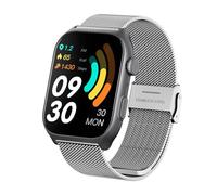 RORIOS Smartwatch pour Hommes Femmes Montre-Bracelet Intelligente Sportifs Fitnes Montres Aktivität Tracker avec Bracelets en Maillé Acier Inoxydable Argent