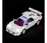 Rorliny Kit d'éclairage LED pour Lego Speed Champions Lamborghini Countach 76908, lumière créative pour Lego 76908 Technic Car Set, une idée cadeau pour les enfants ou les fans (lumières uniquement