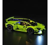Rorliny Kit d'éclairage LED pour Lego Technic Lamborghini Huracán Tecnica 42161 - Kit d'éclairage créatif compatible avec Lego 42161 (lumières uniquement, pas de kit LEGO)