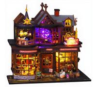 Roroom MagicTreasureHouse ES016-MagicTreasureHouse) Maison de poupée miniature à monter soi-même avec meubles pour adultes et adolescents, mini puzzle en bois 3D pour décoration de bibliothèque