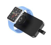 RoRoSkin Chargeur Portable pour Apple Watch, Batterie Externe 2500 mAh pour iWatch, Porte-clés de Voyage magnétique, Chargeur sans Fil pour Apple Watch Series S10/9/8/7/6/5/4/3/2/SE 2/Ultra 2 (Noir)