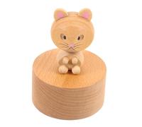 RORPOIR 1 Boîte À Musique en Bois pour Enfants Décoration De Bureau Créative Joli Ornement Modèle Animal Musical Décoration De Bureau