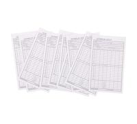 RORPOIR 10 Pièces Carnet de Score de Golf Pratique avec Format Compact et Papier Résistant pour Suivre Résultats Parcours