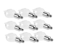 RORPOIR 10 pièces Mini Pendant Glass Bottles Refillable Empty Perfume Bottles with Screw Caps for DIY Necklace and Essential Oils