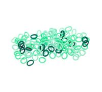 RORPOIR 100 Pièces Élastiques Cheveux pour Filles Vert Dégradé Bandes Souples sans Marque Haute Élasticité Serre-queue Doux pour Garçon Fille et Tout- Accessoires Confortables pour
