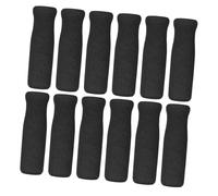 RORPOIR 12pcs Manchons Antidérapants pour Poignées d’Appui-Main, Protections Mousse Confortables pour Béquilles et Déambulateurs, Couvre-Poignées Noir