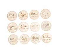 RORPOIR 12pièces Cartes De Mémorial Pour Naissance Accessoires De Photographie Pour Garçon Fille Mensuels Design Créatif Et Amusant Pour Partager Réseaux Sociaux
