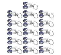 RORPOIR 16 Pièces Heavy Duty Stainless Steel Curtain Track Rollers Silent Gliders for Window Shower Drapes