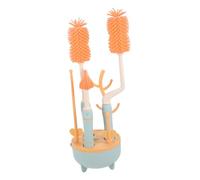 RORPOIR 1ensemble Brosse De Nettoyage Pour Biberons Kit Complet Avec Support Et Goupillon Outils Pratiques Pour Lait Ustensiles Économie Espace Et Nettoyage