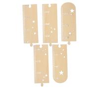 RORPOIR 1ensemble Règle De Croissance Bois Décorative Pour Toise Murale Personnalisable Sans Perçage Installation Facile Et Pratique Matériel Sûr Et Durable