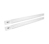 RORPOIR 1paire Règle à Pâtisserie Avec Échelle Graduée De Bandes De Mesure Pour Déterminer Épaisseur Pâte Outils De Cuisson Pour Biscuits Et Pâtisseries