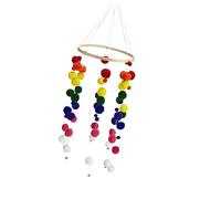 RORPOIR 1pièce Pendule Murale Pompons Colorés Décoration Murale Adorable Pour Salon Chambre Et Boutique Accessoire Chic Et Minimaliste Pour Intérieur