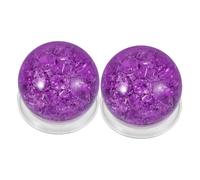 RORPOIR 2 Ensembles Ornements de Fontaine d'eau Qui coulent décoration Moderne Boule craquelée décoration Zen Effet fissuré orbes décoratifs Boule de Cristal colorée Un Verre Violet,Mauve