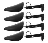 RORPOIR 2 Paires Embauchoirs en Plastique Noirs pour Hommes, Soutien de Chaussures Élégantes, Protège-plis, Gain de Place pour Voyage et Rangement