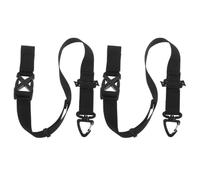 RORPOIR 2 Pièces Bandoulière Antidérapante Réglable Amovible Paquet à Dos | Polyester Noir, Conception Ergonomique à Trois Points, Compatible Paquet de Sport et Bretelles Rucksack