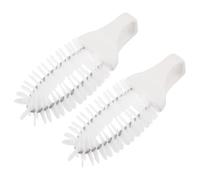RORPOIR 2 Pièces Brosse de Nettoyage pour Espaces des Orteils Poils Doux, Design Ergonomique en Plastique et Nylon, pour Spa et Routines