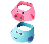 RORPOIR 2 Pièces Capuchon de shampoing pour enfants protège-oreilles bébé brosse à croûtes de lait casquette de bain bebe casquette bain bébé capsules de shampoing pour tout-petits