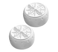 RORPOIR 2 pièces Mini Machine à Laver Portable Turbo avec Ventouses et Alimentation USB Douce pour -vêtements pour Maison Camping-car Voyage et Appartement