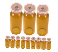 RORPOIR 20 Pièces Bouteille Liquide Orale à L'épreuve Légère Exemples De Pots Flacon De Verre Mini Bouteilles en Verre Vides Conteneur De Collecte Vide Brown Un Verre