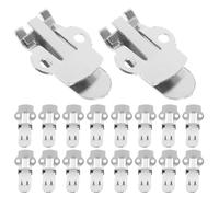 RORPOIR 20 Pièces Clip Chaussure Plat Creux en Acier Inoxydable, Taille | Accessoire Décoratif pour Sneakers et Chaussures, Structure Ventilée, Surface Lisse, pour Voyage et Projet DIY