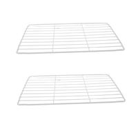 RORPOIR 2pièces Étagères De Rangement Freezer Fil Métallique Blanc Séparateurs Réfrigérateur Robustes Fer Pour Organisation Cuisine Grillage Multi-usages Espaces Optimisés