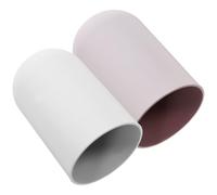 RORPOIR 2pièces Gobelets de Bain Rince-Bouche et Brosse à Dents Réutilisables Rose et Tasses Multifonctions Légères et Incassables pour Salle de Bain et Voyage