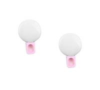 RORPOIR 2pièces Lampe Selfie LED Portable Clip Mini Anneau De Lumière De Remplissage pour Smartphone Et Ordinateur Portable Rose
