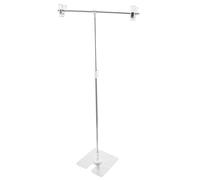 RORPOIR 2pièces Mini T-Shape Adjustable Backdrop Stand pour Photographie Support De Fond Réglable Inoxydable pour Produits Bijoux Aliments Et Nature Morte