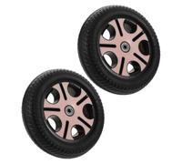 RORPOIR 2pièces Roues De Tricycle pour Garçon Fille Roues Arrière De Remplacement Non-glissantes Installation Facile Diamètre De Trou Accessoires De Tricycle pour Garçon Fille Rose