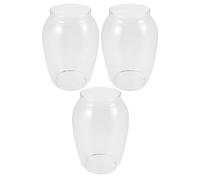 RORPOIR 3 Pièces Replacement Glass Lamp Shades For Oil Lamp Chimney Spherical Windproof Hurricane Globe For Vintage Kerosene Lanterns Glass