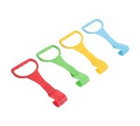 RORPOIR 4 pièces Anneaux de Traction Colorés pour Lit Parc Garçon Fille Accessoires de Jeu pour Garçon Fille Aide Marche Lot de Poignées Suspendues Bleu Rouge Jaune Vert