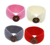 RORPOIR 4 Pièces Bandeau Bébé En Tricot Caches Filles Bandeaux Bébé Fille Nourrisson Accessoires De Cheveux Accessoires Pour Cheveux Fille Enfant En Âge Bébés Bandeau Nouveau-né Chaud