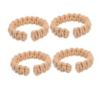 RORPOIR 4 Pièces Cravate De Rideau Embrasse De Rideau Tissée Boucle De Rideau Embrasses De Rideau en Corde De Coton Porte-Rideaux pour Les Rideaux Retenue De Rideau Corde De Kaki