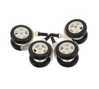RORPOIR 4 Pièces Pas De Passif Roulettes Silencieuses Roulettes Pivotantes Roue Silencieuse Mini-roues Plastique