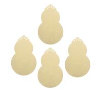 RORPOIR 4 Pièces Tai Sui Amulet Cards Feng Shui Luck Symbol for Health Wealth Protection Handmade Chinese Year Blessing Cultural Decoration