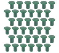 RORPOIR 48 Pièces Capuchon de Canne de Jardin Vert en Plastique Flexible