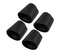 RORPOIR 4pcs Embouts Ronds en Caoutchouc Antidérapants pour Pieds D'échelle, Protection Facile à Installer, Protège Sols, Accessoires Pratiques pour Échelles