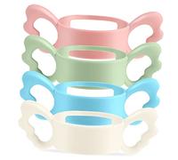 RORPOIR 4pièces Poignées Pour Biberons Accessoires De Soutien Pour Bébés Et Tout-petits Compatibles Plupart Des Biberons Faciles à Saisir Et Confortables