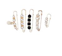 RORPOIR 5 pièces Lot de Broches Épingles de Sécurité Créatives pour Vêtements Corsage Décoratif Pince Cardigan et Élégante pour Robes Pulls Écharpes et Chemises