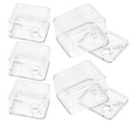 RORPOIR 5 Pièces Transparent Wind Up Music Box Case Mechanical Movement Cover for DIY Musical Craft Desktop Decor and Jewelry Organizer